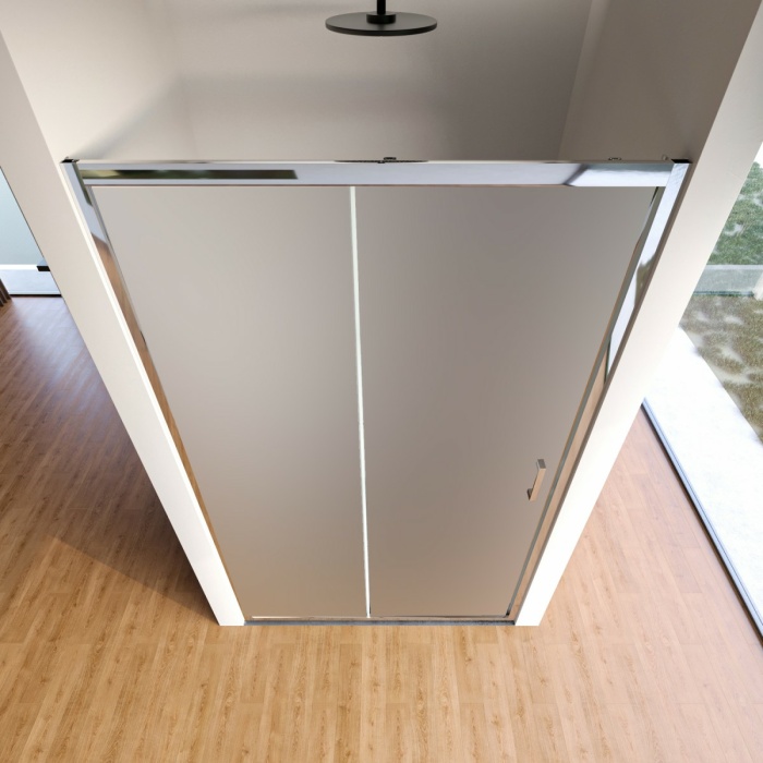 Porta Doccia Apertura Scorrevole Opaca 6mm H195 AGATA - immagine 4