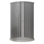 Box Doccia Curvo Curvo In Pvc Bianco - immagine 3
