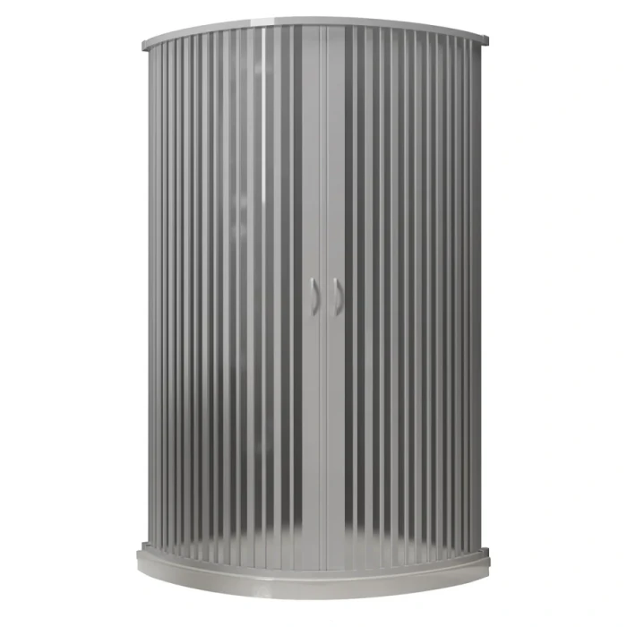 Box Doccia Curvo Curvo In Pvc Bianco - immagine 3