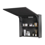 Mobile Bagno A Terra 80cm Con Specchiera Cemento Grigio Caldo DUBON - immagine 5