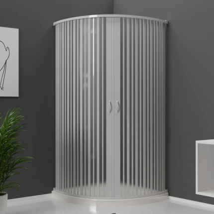 Box Doccia Curvo Curvo In Pvc Bianco