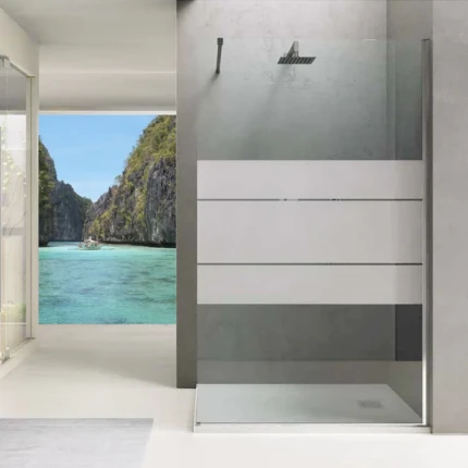 PARET DOCCIA  WALK-IN SERIGRAFATA  200H 8MM