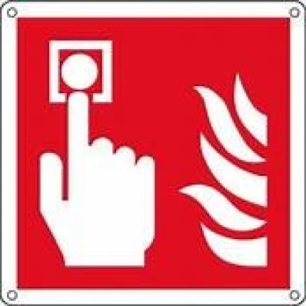 Pulsante allarme antincendio 15x 15 plastica resistente