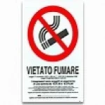vietato fumare , usare fiame libere 33X50