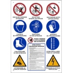 CARTELLO KPL CM.80X60 12 SIMBOLI