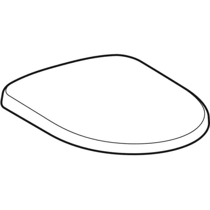 Sedile del vaso Geberit Selnova con cerniera in materiale sintetico, fissaggio dal basso - immagine 2