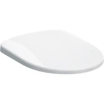Sedile del vaso Geberit Selnova con cerniera in materiale sintetico, fissaggio dal basso