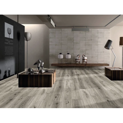 Pavimento  SPC  Baufloor® Dimensioni doga: 1.220 x 183 x 5* mm SABBIA