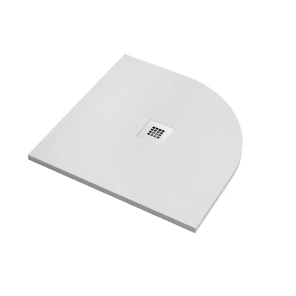 Piatto Doccia Bianco marmo resina Semicircolare 80x80 90x90   100X100 STAR PLUS