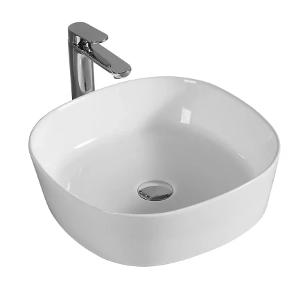 Lavandino bianco da appoggio bianco 44x44 | Dante
