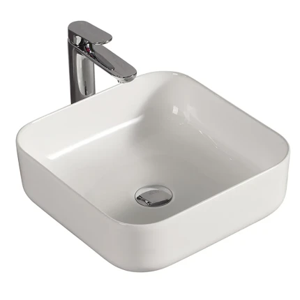 Lavabo bianco opaco quadrato 38.5X38.5 | Ungaretti