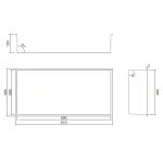 Nicchia per doccia in acciaio 60X30 GLAMOUR - immagine 2