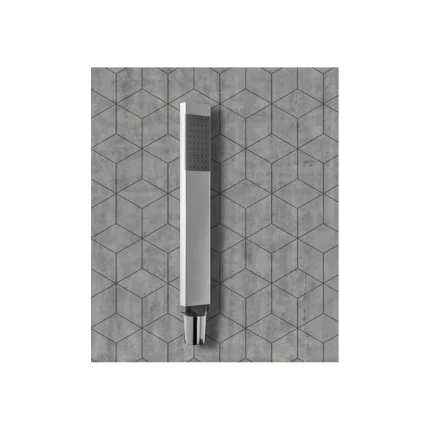 Set Doccia incasso CHIASSO Braccetto Miscelatore Doccetta Acciaio Cromo