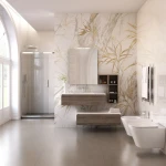 Mobile bagno sospeso 120cm effetto legno rovere scuro Duo 192 - immagine 4