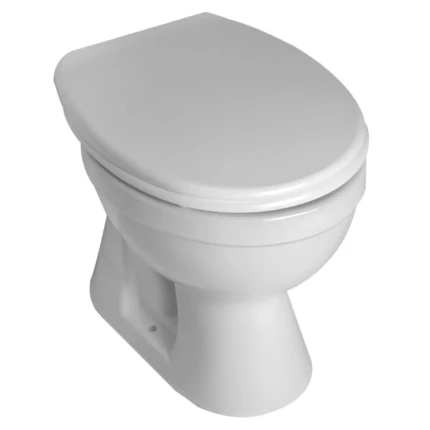 Sanitari a pavimento wc scarico a terra e bidet bianco lucido serie Arka