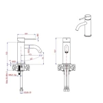 Rubinetto Lavabo Acciaio Inox Spazzolato ESSENTIAL - immagine 3