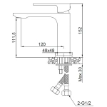 Miscelatore lavabo quadrato di design TBOL - immagine 4