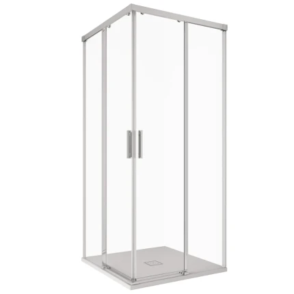 Box Doccia due lati scorrevole Trasparente 6mm H195cm UNICO