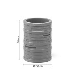 Portaspazzolini Alin Grigio | Eleganza Minimal - immagine 2