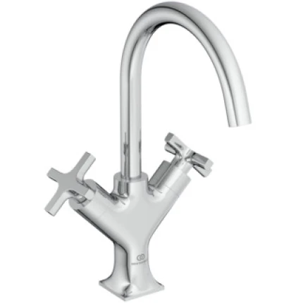 Miscelatore a due leve per lavabo monoforo
