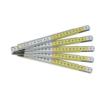 DOPPIOMETRO  LEGNO  BIANCO / GIALLO