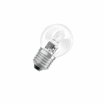 lampadina alogena e27 42w resa 55w sfera piccola