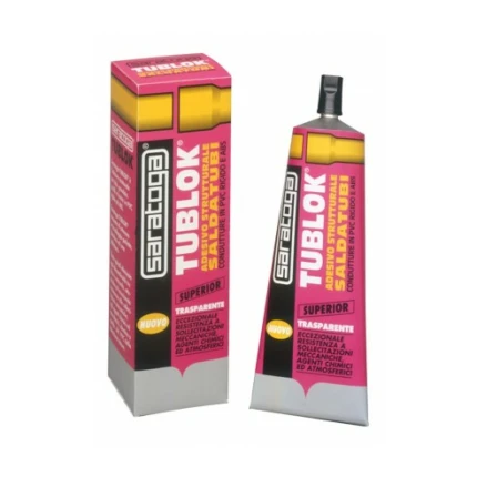 Adesivo strutturale per condutture pvc rigido abs Tublok 125 Ml