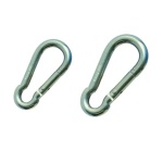 Moschettone STANDERS in inox galvanizzato Ø 5 x 50 mm 50 kg