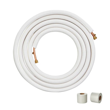Tubo di rame isolato in kit 1/4 + 3/8 sp. 1 mm