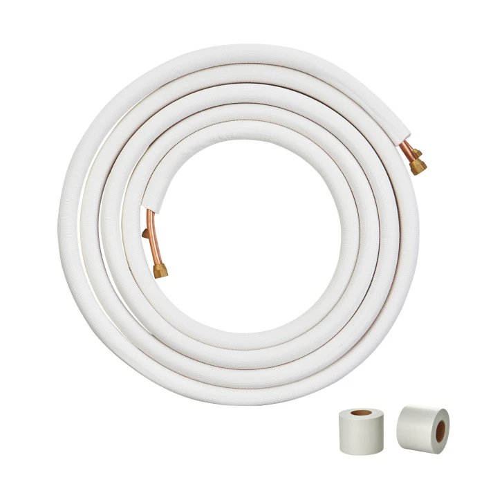 Tubo di rame isolato in kit 1/4 + 3/8 sp. 1 mm - immagine 1