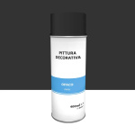 Smalto spray base solvente nero opaco 0.4 L