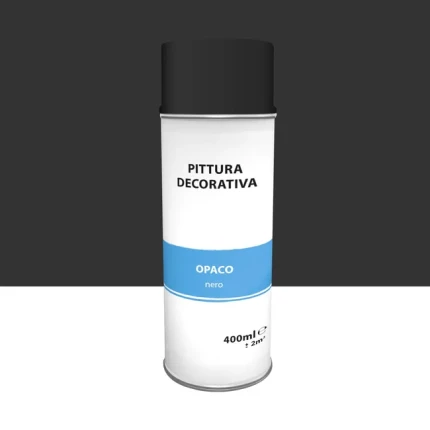 Smalto spray base solvente nero opaco 0.4 L
