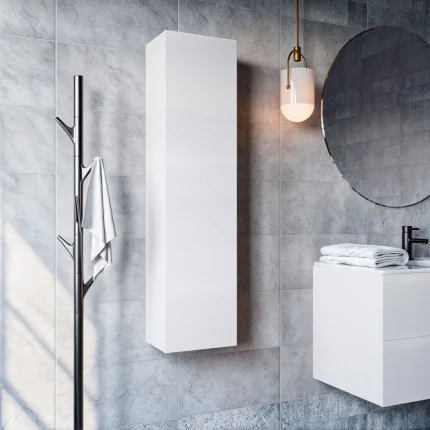 Colonna Bagno sospesa Salvaspazio Bianco Porcellana 120x35x20 ZEN