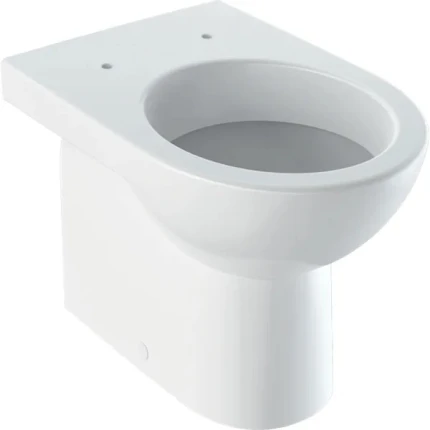 Vaso a pavimento a cacciata Geberit Selnova a filo parete, scarico orizzontale o verticale, fissaggio seminascosto Sezioni: