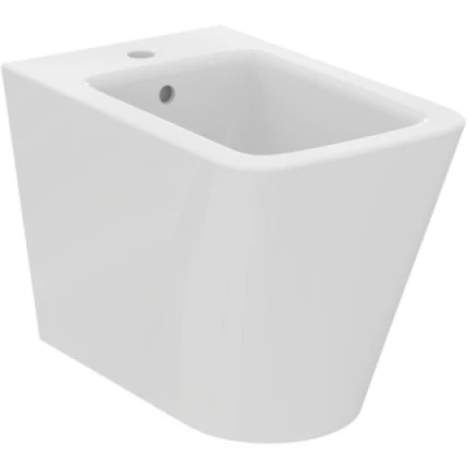 Bidet a terra filo parete con fissaggi nascosti