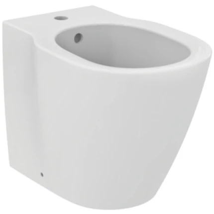 Bidet a terra universale ﬁlo parete