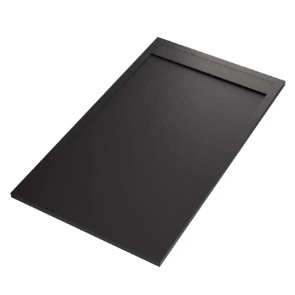 Piatto doccia in marmo resina NERO pietra cemento PRESTIGE